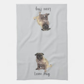 Liefde Pug Theedoek (Verticaal)