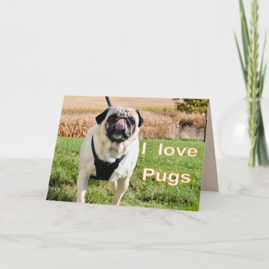 Liefde puggen kaart (Voorkant)