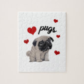 Liefde puggen legpuzzel (Verticaal)