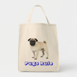 Liefde Pugs Puppy Hond Canvas Boodschappentas Tote Bag
