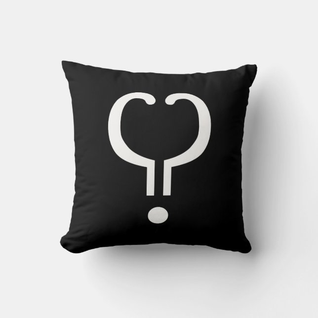 Liefde punt Soms Punctuatie Kussen (Voorkant)