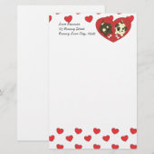 Liefde Puppies Briefpapier (Voorkant / Achterkant)