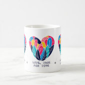 Liefde, puur en waar koffiemok (Center)