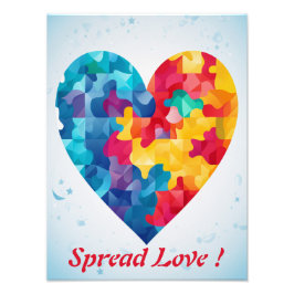 Liefde Puzzel Regenboog Hart Gepersonaliseerd Foto Afdruk