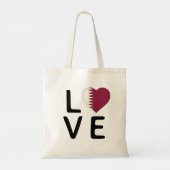 Liefde - Qatar Flag Tote Bag (Achterkant)