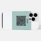 Liefde QR-code iPhone Hoesje (Achterkant horizontaal)