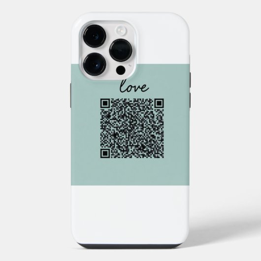 Liefde QR-code iPhone Hoesje (Achterkant)