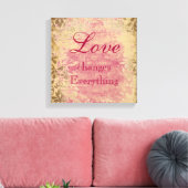  Liefde Quote Canvas Print (Insitu (Woonkamer))