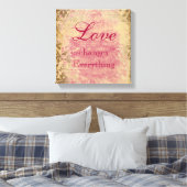  Liefde Quote Canvas Print (Insitu (Slaapkamer))