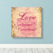  Liefde Quote Canvas Print (Insitu (Houten vloer))