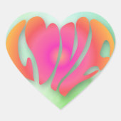 Liefde Quote Green Laat je inspireren door Natuur Hart Sticker (Voorkant)
