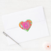 Liefde Quote Green Laat je inspireren door Natuur Hart Sticker (Envelop)