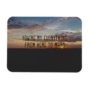 Liefde Quote Magnet, Zonsondergang, Coheed en Camb Magneet