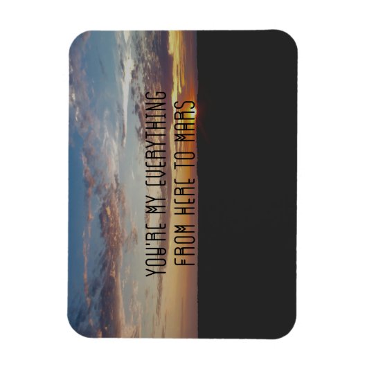 Liefde Quote Magnet, Zonsondergang, Coheed en Camb Magneet (Verticaal)
