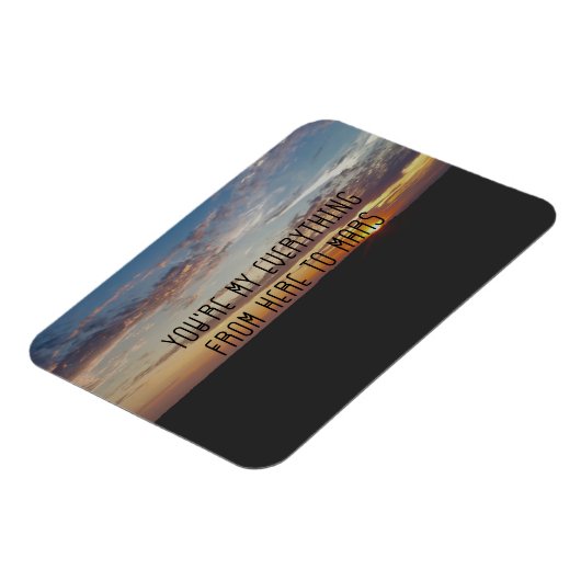 Liefde Quote Magnet, Zonsondergang, Coheed en Camb Magneet (Linkerzijde)