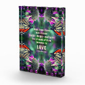 Liefde Quote Monarch Vlinder Inspirerend Fotoblokken (Rechts)