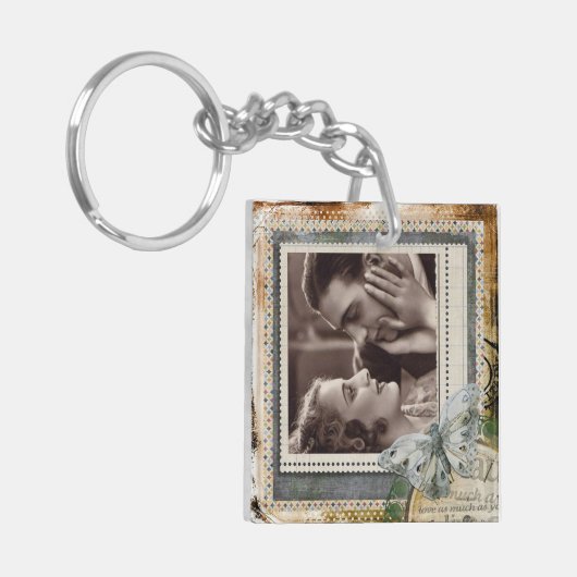 Liefde Quote  Paar Sleutelhanger (Voorkant Links)