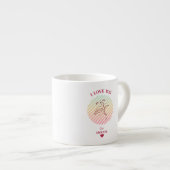 Liefde Quote Romantische Kus Espresso Cup Kop (Voorkant rechts)
