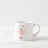 Liefde Quote Romantische Kus Espresso Cup Kop (Rechts)