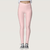Liefde Quote Romantische Kus Roze Leggings (Voorkant)
