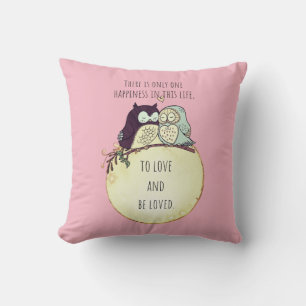 Liefde Quote Roze Kussen