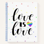 Liefde | Rainboogharten Notitieboek (Voorkant)