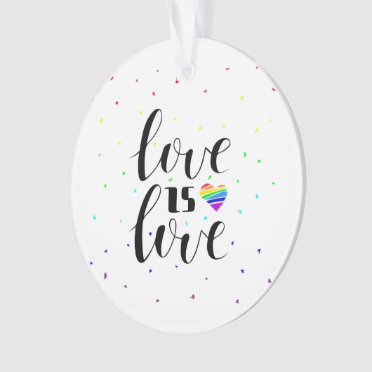 Liefde | Rainboogharten Ornament (voorkant)
