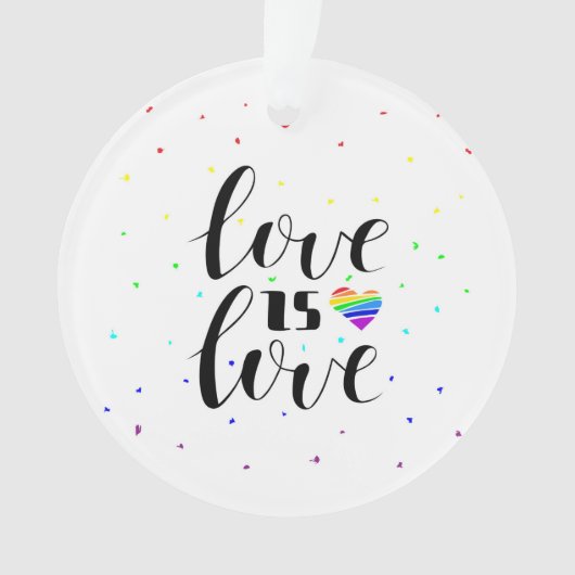 Liefde | Rainboogharten Ornament (voorkant)