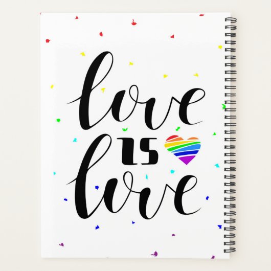 Liefde | Rainboogharten Planner (Achterkant)
