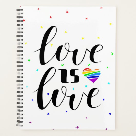 Liefde | Rainboogharten Planner (Voorkant)