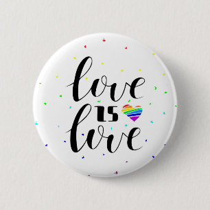 Liefde Rainboogharten Ronde Button 5,7 Cm