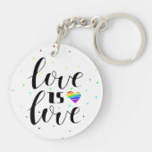 Liefde | Rainboogharten Sleutelhanger (Achterkant)