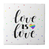 Liefde | Rainboogharten Tegeltje (Voorkant)