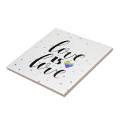 Liefde | Rainboogharten Tegeltje (Zijkant)