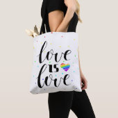 Liefde | Rainboogharten Tote Bag (Dichtbij)