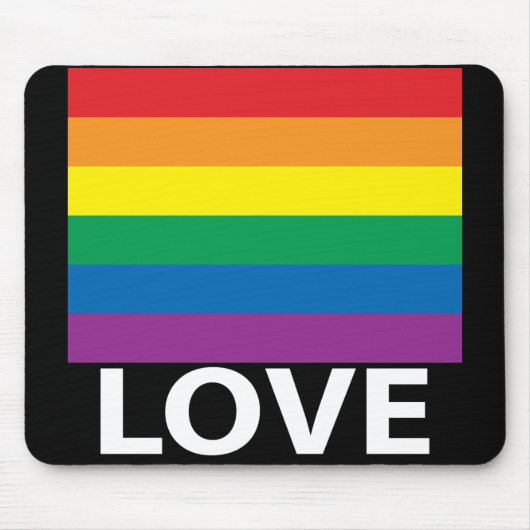 Liefde Rainbow Pride, LHBT, Vier Liefde Muismat (Voorkant)