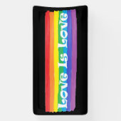 Liefde Rainbow Spandoek (Verticaal)