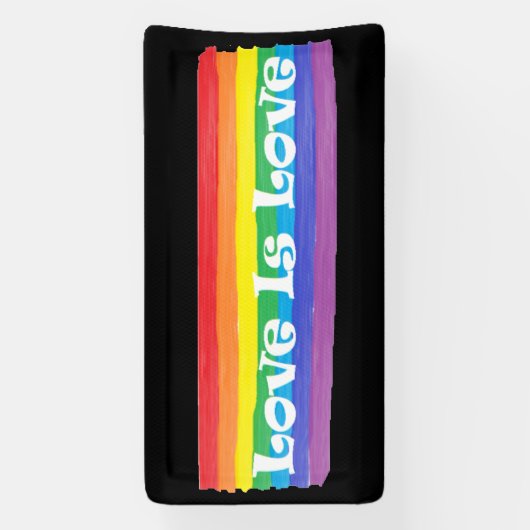Liefde Rainbow Spandoek (Verticaal)