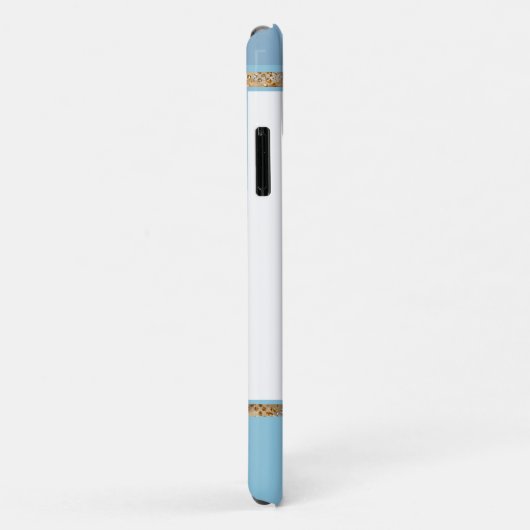 Liefde rand (blauw) Case-Mate iPhone case (Achterkant/rechts)