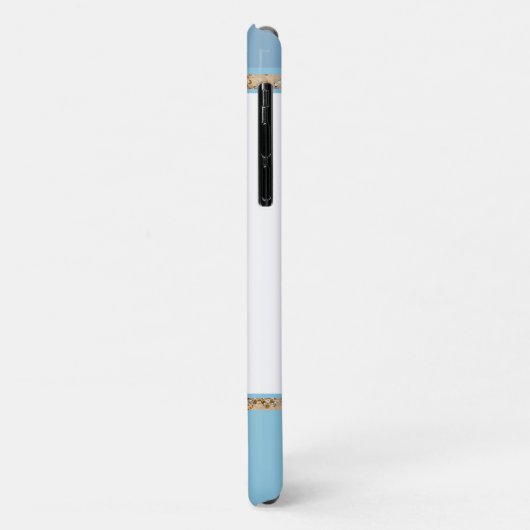 Liefde rand (blauw) Case-Mate iPhone case (Achterkant/links)