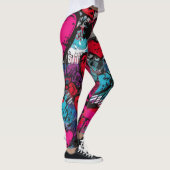 Liefde rebellen-graffiti harten leggings (Rechts)