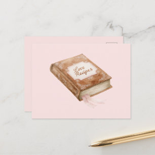 Liefde Recepten Boek Briefkaart