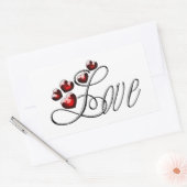 Liefde Rechthoekige Sticker (Envelop)