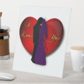 liefde reclamebord met voetstuk (Insitu)