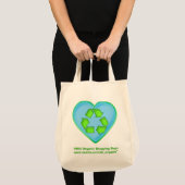 Liefde Recycling Ocean Heart Canvas tas Promo (Voorkant (product))