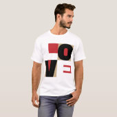 Liefde Red Black Gold, modern Letter-design T-shirt (Voorkant volledig)