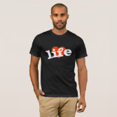 Liefde! Red Heart Design. T-shirt (Voorkant volledig)