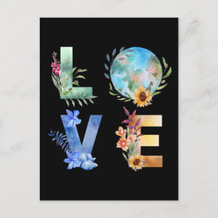LIEFDE RED ONZE PLANEET BRIEFKAART
