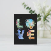 LIEFDE RED ONZE PLANEET BRIEFKAART (Staand voorkant)