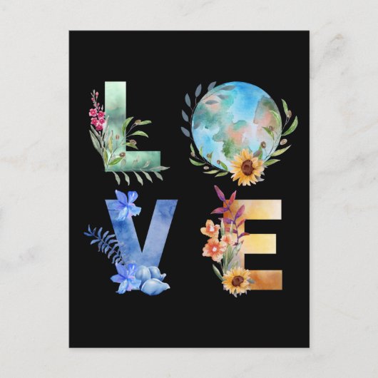 LIEFDE RED ONZE PLANEET BRIEFKAART (Voorkant)